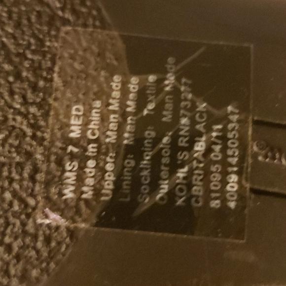 Croft & Barrow Black Sandals 7 - Picture 7 of 7